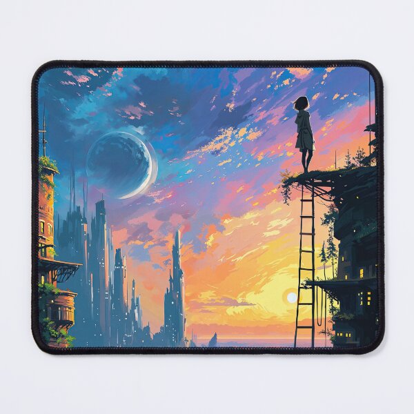 Item preview, Girl, City, Moon designed and sold by Digital Arts Central.