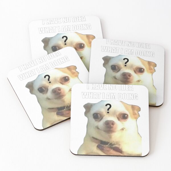 Item preview, Funny Meme no idea what I am doing cute dog designed and sold by ignaciosnachos.