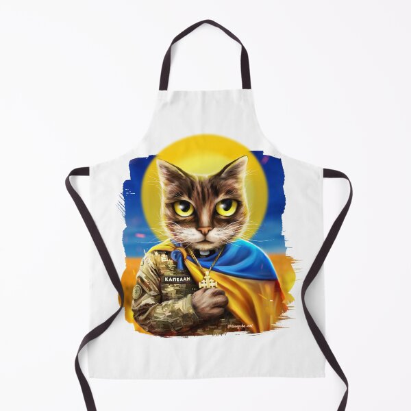 Item preview, Ukrainian cat military chaplain designed and sold by MaryshaArt.