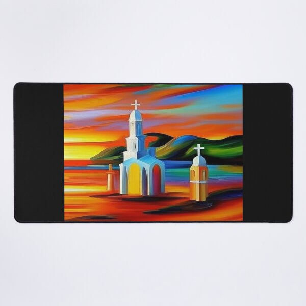 Item preview, Calm Maritime Village: Idyllic Sunset Scene 6 designed and sold by artnftjimmy.