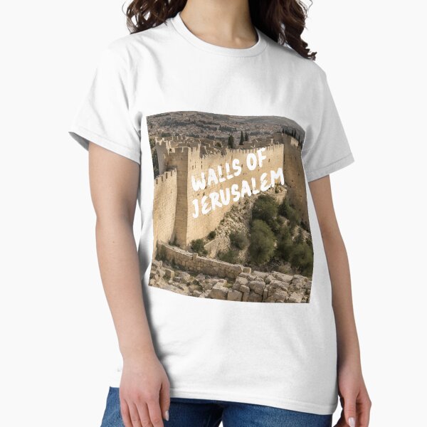 Item preview, walls of jerusalem T-shirt  designed and sold by Tiendadeamor.