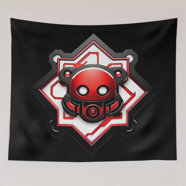 Item preview, Discover Digital Magic: Smiling Red Mechanical Ghost designed and sold by Artedig.