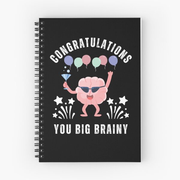 Item preview, Congratulations you big brainy, brain celebration of success designed and sold by Lady-Frost.
