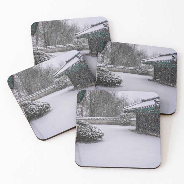 Item preview, Snowy Abandoned Temple Couryard designed and sold by natejordanphoto.