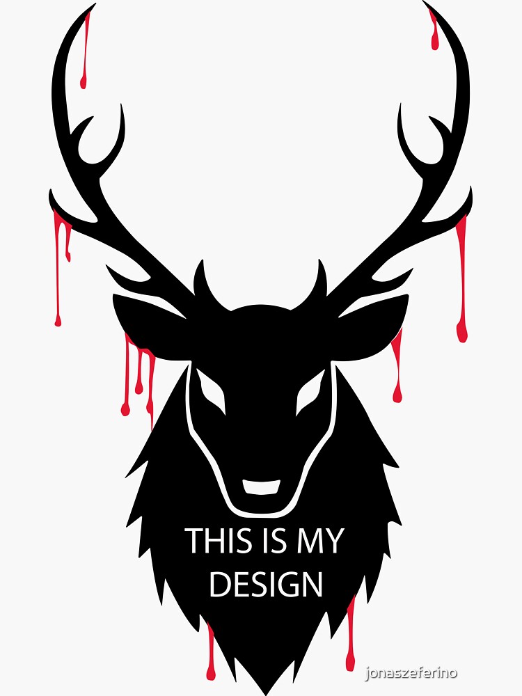 "This Is My Design Hannibal" Sticker for Sale by jonaszeferino