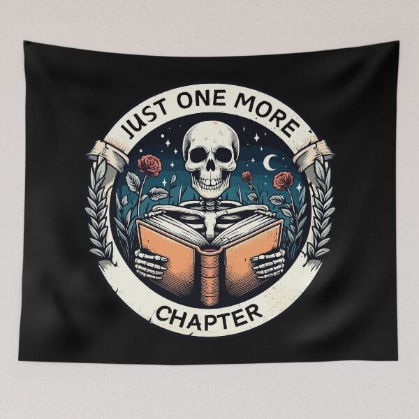 Item preview, Retro Vintage Just One More Chapter designed and sold by TomFrontierArt.