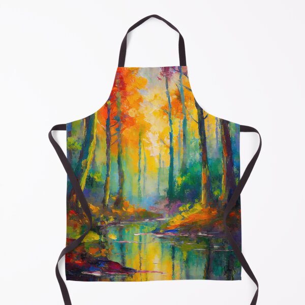 Item preview, Vibrant Abstract Forest Colorful Landscape designed and sold by LuminanceArt.