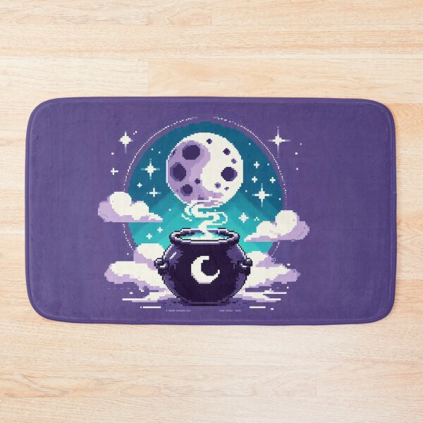 Item preview, Magic Witch Cauldron with Full Moon designed and sold by DakaPixelArt.