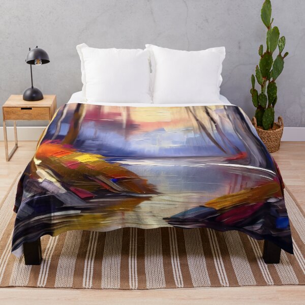 Item preview, Copy of Vibrant Abstract Forest Colorful Landscape designed and sold by LuminanceArt.