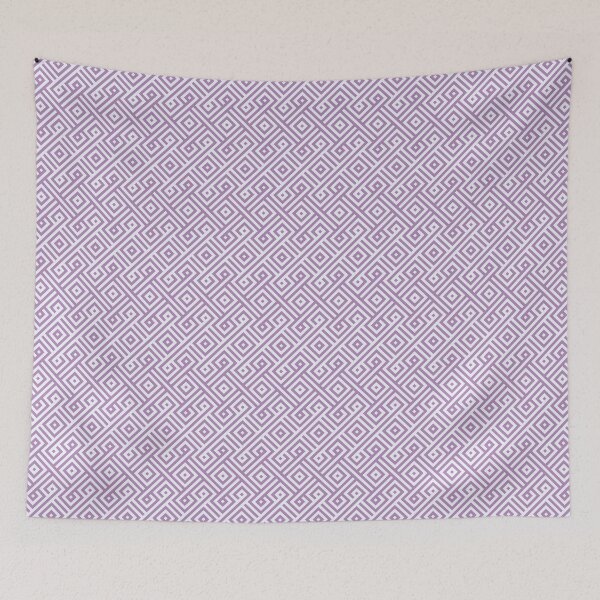 Item preview, African Geometric Pattern in Lavender and White designed and sold by Harmonish.