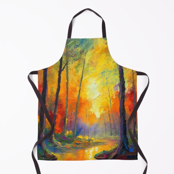 Item preview, Luminous Forest Path Abstract Impressionistic Painting designed and sold by LuminanceArt.