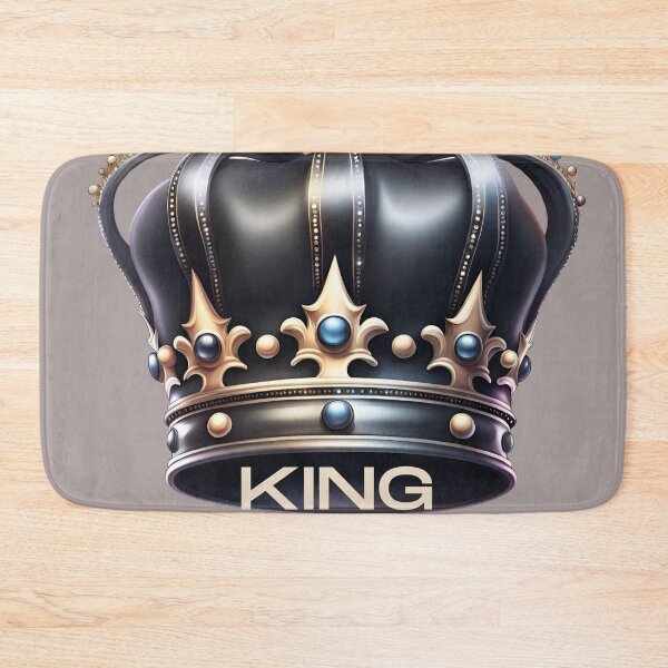Item preview, black crown with inscription king designed and sold by Vilemo.