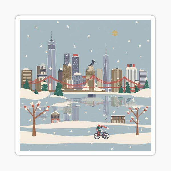 Item preview, Winter in New Yorker City designed and sold by BABA1655.