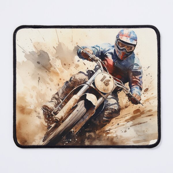 Item preview, Speedway rider watercolor designed and sold by Sp3ctrumOfColor.