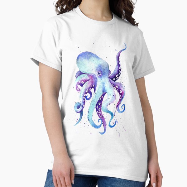 Watercolour Octopus Classic T-Shirt