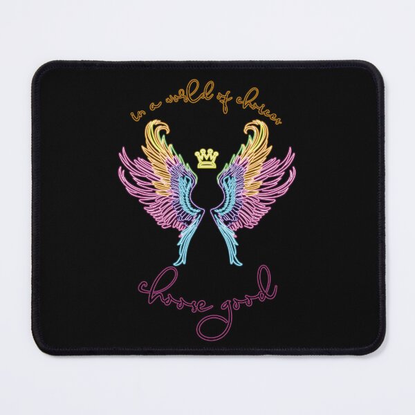 Item preview, Neon angel wings with a crown designed and sold by HarridanCreates.