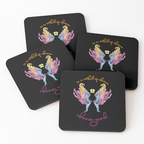 Item preview, Neon angel wings with a crown designed and sold by HarridanCreates.