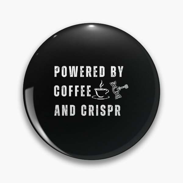 Item preview, Powered by coffee and crispr funny laboratory science design designed and sold by Lady-Frost.
