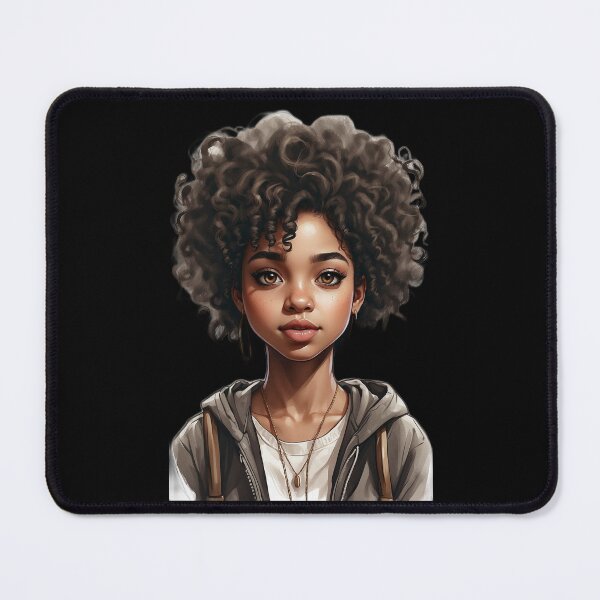 Item preview, brown skin girl designed and sold by BamBOOZEL.