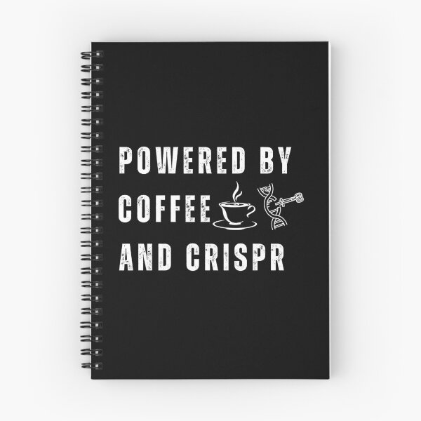 Item preview, Powered by coffee and crispr funny laboratory science design designed and sold by Lady-Frost.