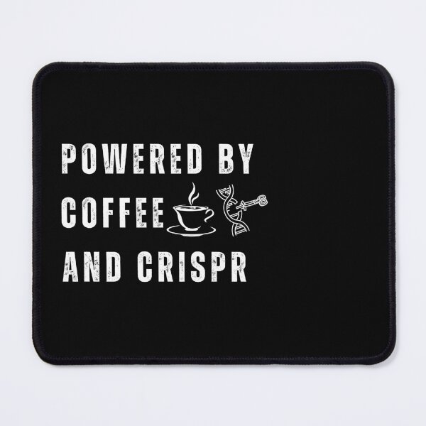 Item preview, Powered by coffee and crispr funny laboratory science design designed and sold by Lady-Frost.