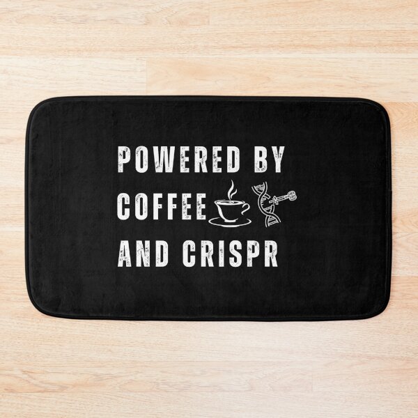 Item preview, Powered by coffee and crispr funny laboratory science design designed and sold by Lady-Frost.