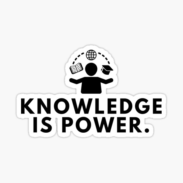 Item preview, Knowledge is power. designed and sold by Bananobanini.