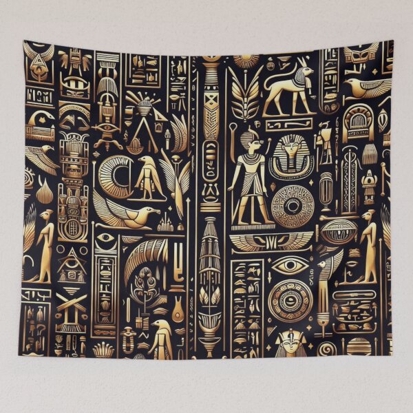 Item preview, Muster Hieroglyphen designed and sold by pikeArt-Gallery.