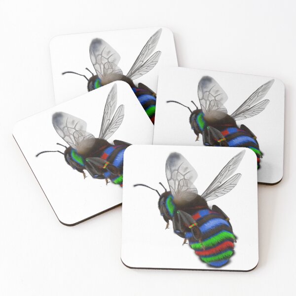 Item preview, Rainbow color bee  designed and sold by Refined-Raiment.