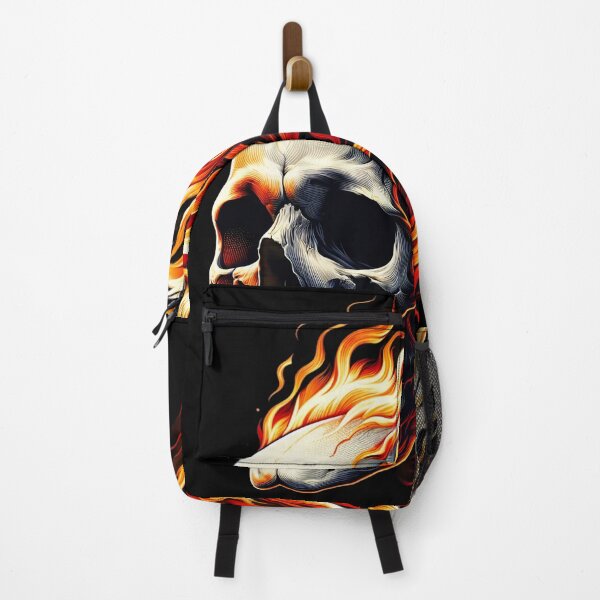 Item preview, burning skull designed and sold by czarnyfeniks.