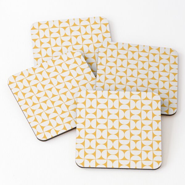Item preview, Mid-Century Modern Pattern No.17 Mini - Mustard Yellow and Off-White designed and sold by Zoltan Ratko.