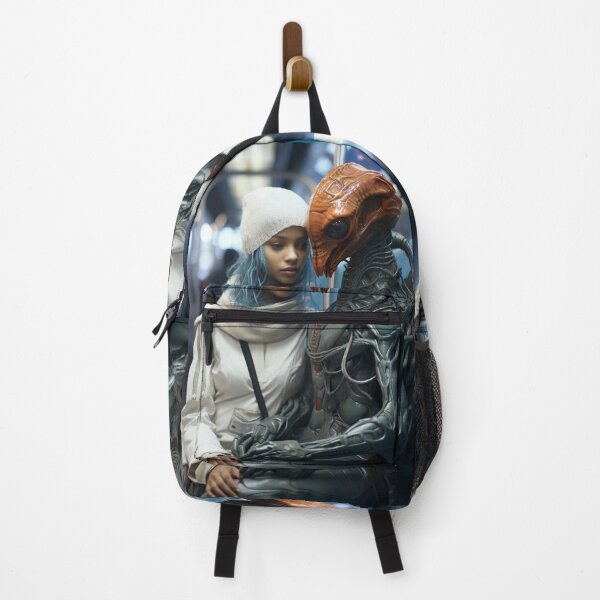 Item preview, Alien and girl in subway designed and sold by oilidesing.