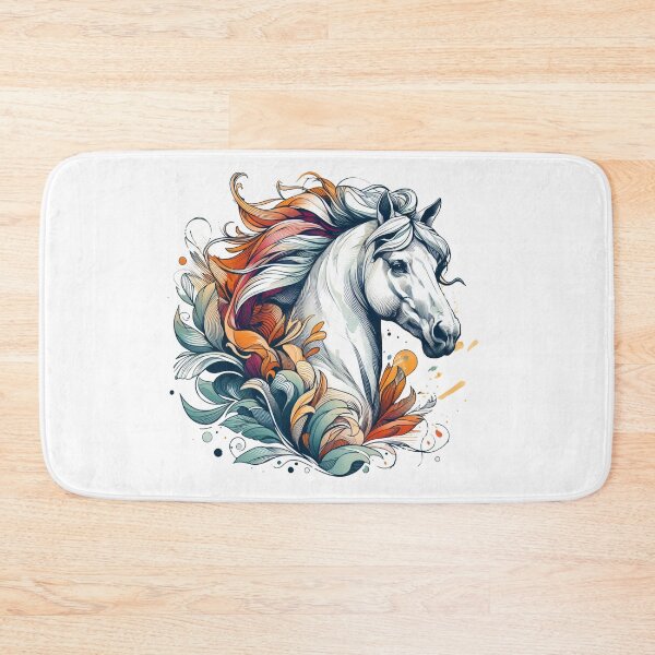 Item preview,  "A scene of catching the reins of a white horse and facing each other"  Watercolor designed and sold by PaintMeWorld.