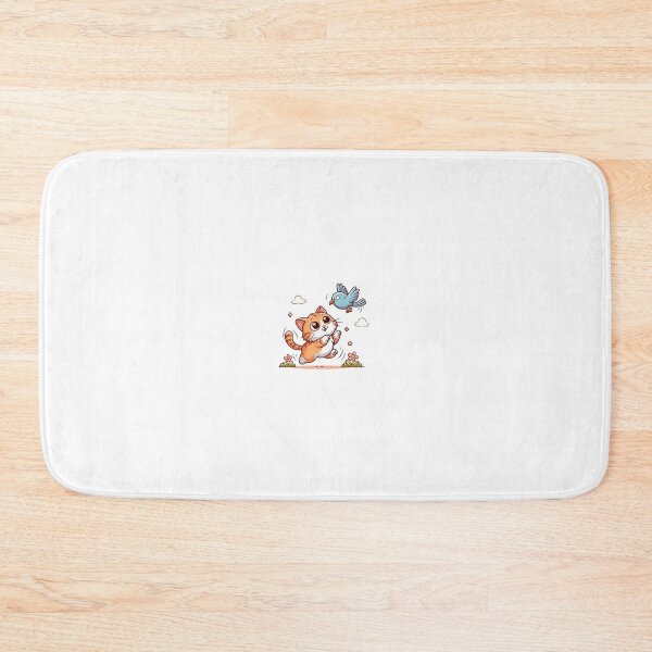 Item preview, A kitten trying to catch a flying bird designed and sold by liugr-dl.