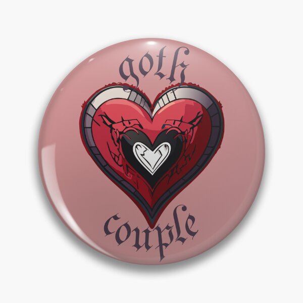 Item preview, Goth couple heart designed and sold by Blueberry Shake.