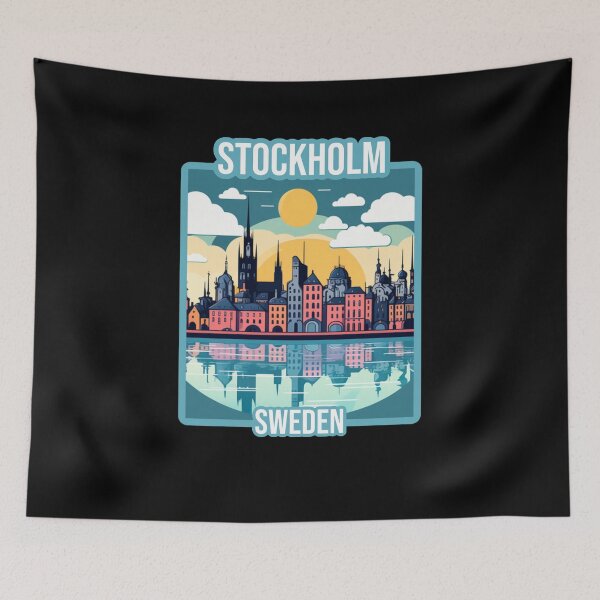 Item preview,  Architectural landscape of Stockholm. Stockholm travel design. designed and sold by Unitepeople.