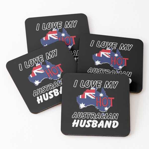 Item preview, I Love My Hot Australian Husband Aussie designed and sold by Betsytiptoe.
