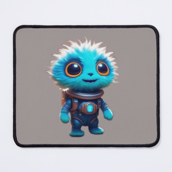 Item preview, Little fluffy spaceman designed and sold by BubbleTextBox.