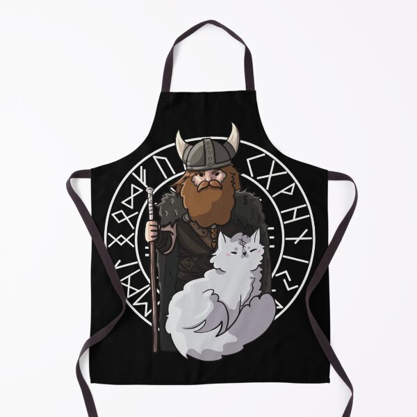 Item preview, Viking and his Cat Vegvisir designed and sold by FelineEmporium.