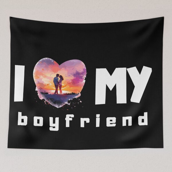 Item preview, I love my boyfriend designed and sold by Mayaart83.