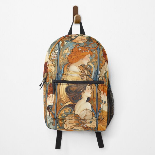 Item preview, Art nouveau beautiful women pattern  Alphonse Mucha style designed and sold by TankandDPS.