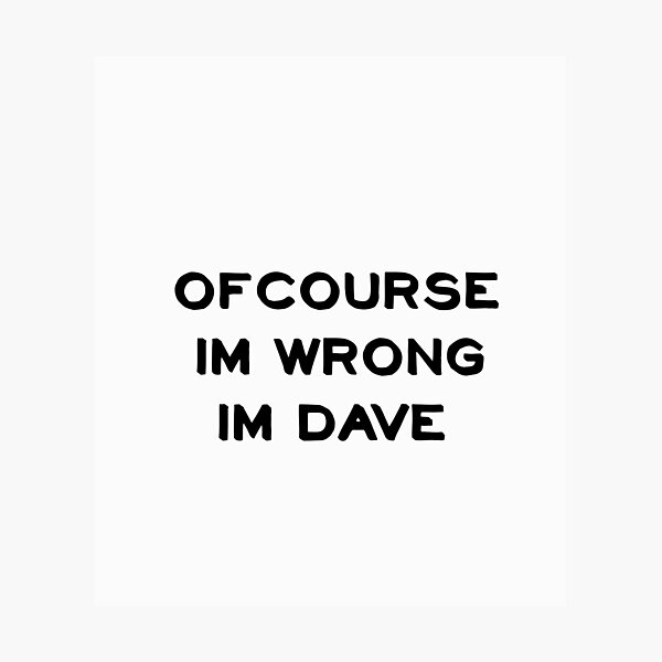 Item preview, ofcourse im wrong im dave designed and sold by sarina G.