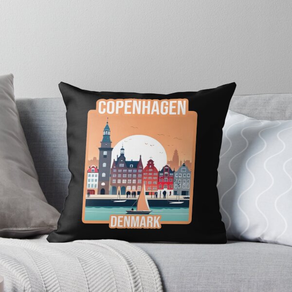 Item preview, Architectural landscape of copenhagen. Copenhagen skyline travel design. designed and sold by Unitepeople.