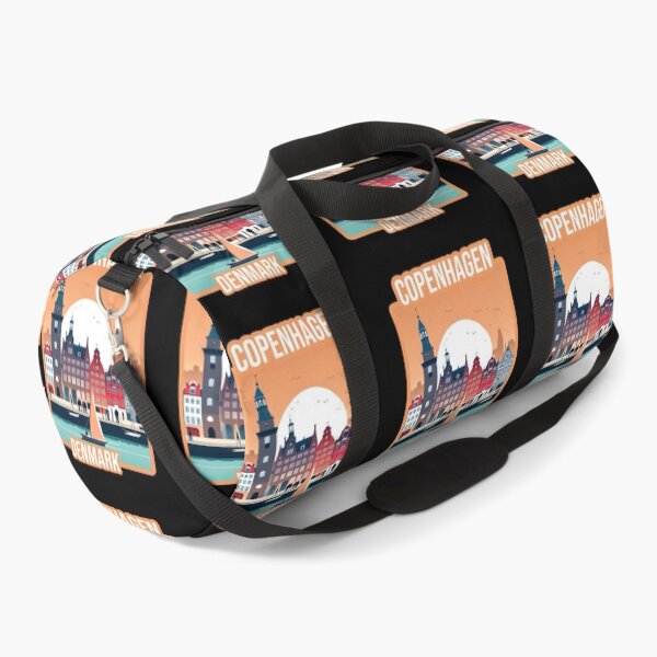 Item preview, Architectural landscape of copenhagen. Copenhagen skyline travel design. designed and sold by Unitepeople.