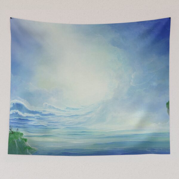 Item preview, Floodlights - water pours out of the clouds designed and sold by art paintings.