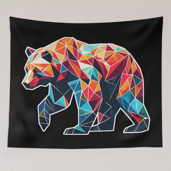 Item preview, Geometric Bear designed and sold by Esskay Designs.