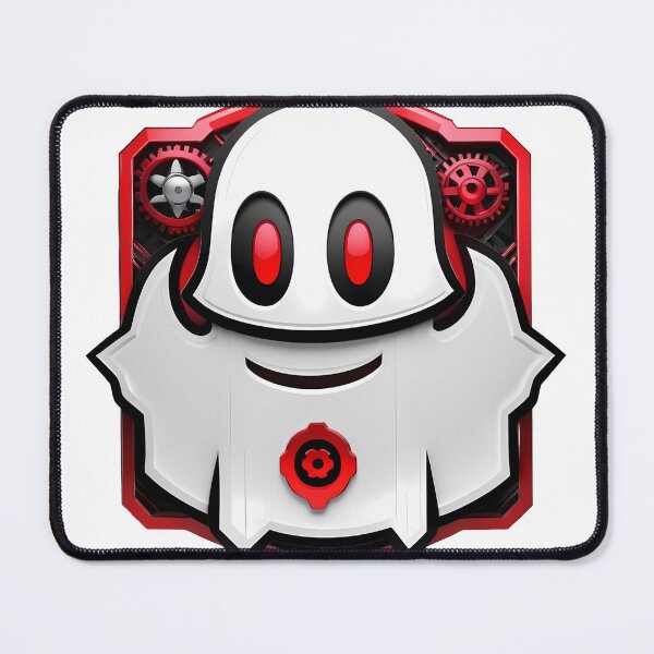 Item preview, Laughs Guaranteed: Digital Art with Red Mechanical Ghost designed and sold by Artedig.