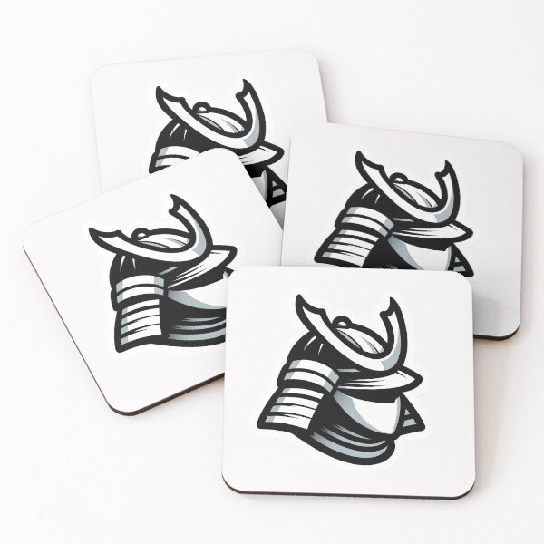 Item preview, Monochrome Samurai Helm: Stylized Kabuto Decal designed and sold by ShogunStyle.