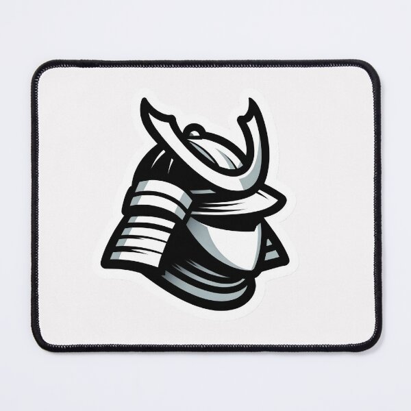 Item preview, Monochrome Samurai Helm: Stylized Kabuto Decal designed and sold by ShogunStyle.