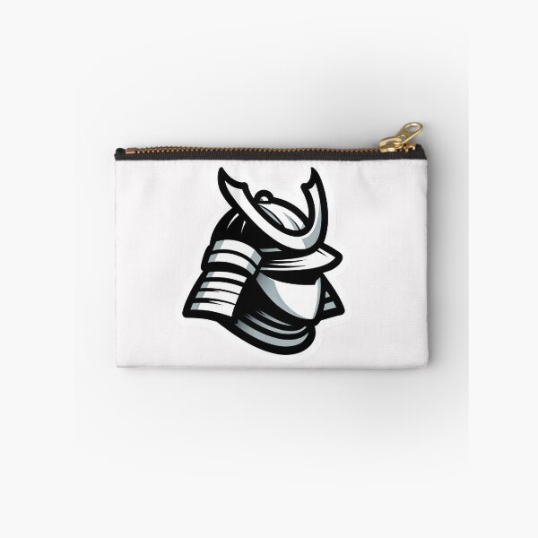 Artikelvorschau, Monochromer Samurai-Helm: Stilisierter Kabuto-Aufkleber entworfen und verkauft von ShogunStyle.